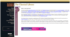 Desktop Screenshot of classicallibrary.org